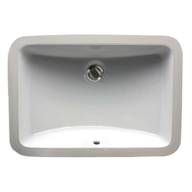 Nantucket Sinks Great Point 18x12 Undermount Ceramic Sink White