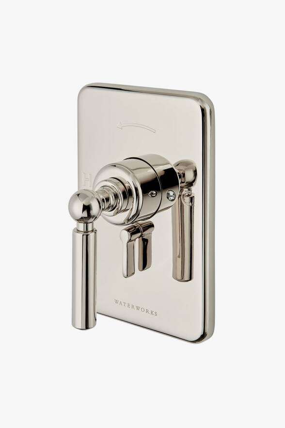 WaterWorks Ludlow Pressure Balance Diverter Valve Trim Lever Handle Nickel